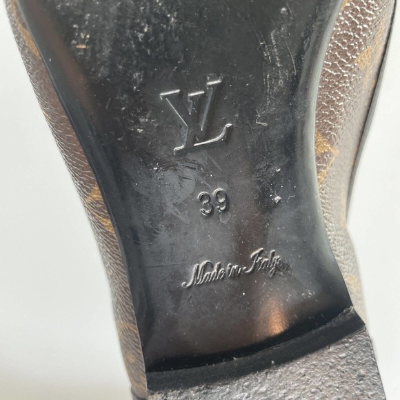 Louis Vuitton Womens 39 Monogram Revival Ballet Flat Ballerina Slip On AUTHENTIC - Picture 7 of 16